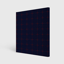 Картина квадратная Color dark blue red crosses