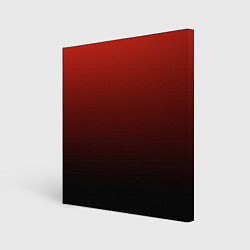 Холст квадратный Red gradient, цвет: 3D-принт