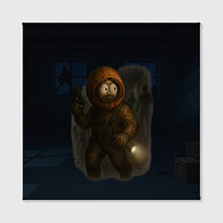 Холст квадратный Кенни в стиле фильмов ужасов, цвет: 3D-принт — фото 2