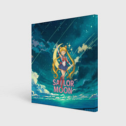 Картина квадратная Sailor Moon на фоне неба