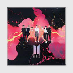 Холст квадратный BTS k-pop music, цвет: 3D-принт — фото 2