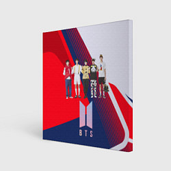 Картина квадратная BTS геометрический фон
