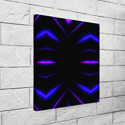 Холст квадратный Color black neon neon, цвет: 3D-принт — фото 2