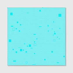 Холст квадратный Color light blue shapes, цвет: 3D-принт — фото 2