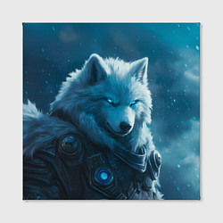 Холст квадратный Воин волк зимой, цвет: 3D-принт — фото 2