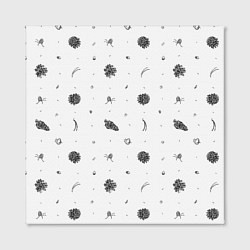 Холст квадратный Шишки из Бузулукского бора, цвет: 3D-принт — фото 2