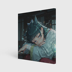 Картина квадратная Маомао с кошачьими ушками