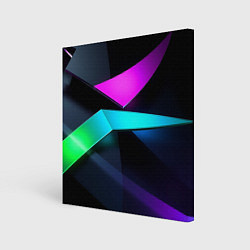 Картина квадратная Neon colored geometric