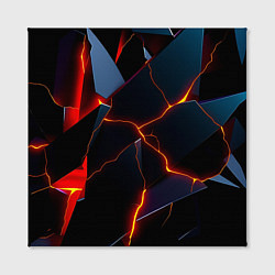Холст квадратный Plate fracturing, цвет: 3D-принт — фото 2