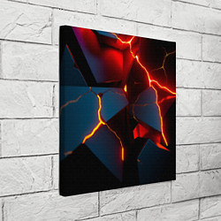 Холст квадратный Orange rift, цвет: 3D-принт — фото 2