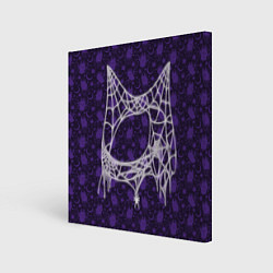 Картина квадратная Хэллоуин - Паутина