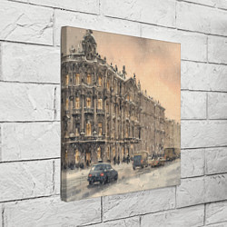 Холст квадратный Зима в Санкт-Петербурге, цвет: 3D-принт — фото 2