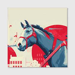 Холст квадратный Лошадь в абстрактном стиле, цвет: 3D-принт — фото 2