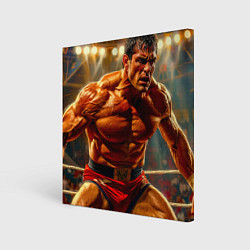 Холст квадратный Титан ринга, цвет: 3D-принт