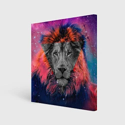 Картина квадратная Космический лев