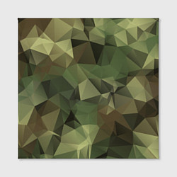 Холст квадратный Полигональный камуфляж, цвет: 3D-принт — фото 2