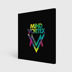 Холст квадратный Mind Vortex Colour, цвет: 3D-принт