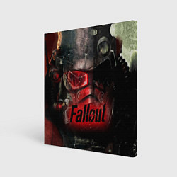 Холст квадратный Fallout Red, цвет: 3D-принт