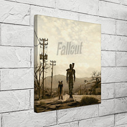 Холст квадратный Fallout City, цвет: 3D-принт — фото 2