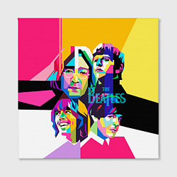 Холст квадратный The Beatles: Poly-art, цвет: 3D-принт — фото 2