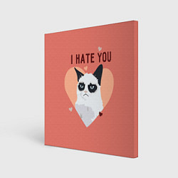 Картина квадратная I hate you