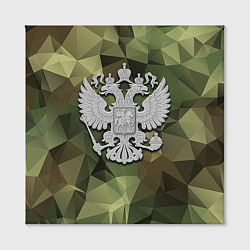 Холст квадратный Камуфляж и герб, цвет: 3D-принт — фото 2
