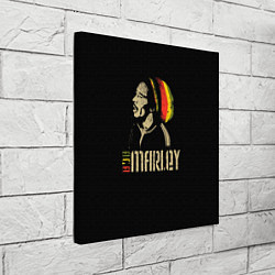 Холст квадратный Bob Marley, цвет: 3D-принт — фото 2