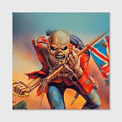 Холст квадратный Iron Maiden: Crash arrow, цвет: 3D-принт — фото 2