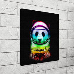 Холст квадратный Панда космонавт, цвет: 3D-принт — фото 2