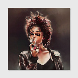 Холст квадратный Марла с сигаретой, цвет: 3D-принт — фото 2