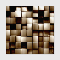 Холст квадратный Кубики, цвет: 3D-принт — фото 2