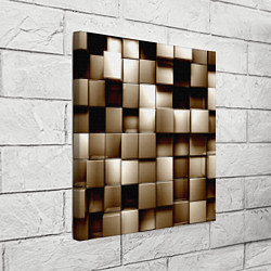 Холст квадратный Кубики, цвет: 3D-принт — фото 2