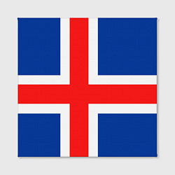 Холст квадратный Исландия, цвет: 3D-принт — фото 2