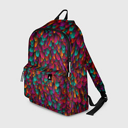 Рюкзак Разноцветные перья, цвет: 3D-принт
