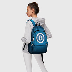 Рюкзак Bitcoin Blue, цвет: 3D-принт — фото 2