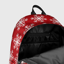 Рюкзак Новогодние Снежинки, цвет: 3D-принт — фото 2