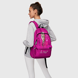 Рюкзак Lil Peep: Pink Light, цвет: 3D-принт — фото 2