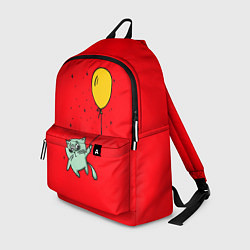 Рюкзак Котик на шарике, цвет: 3D-принт