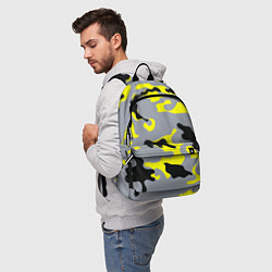 Рюкзак Yellow & Grey Camouflage, цвет: 3D-принт — фото 2