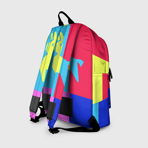 Рюкзак Цветная Лама / 3D-принт – фото 2
