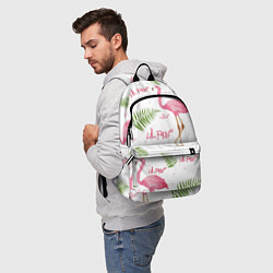 Рюкзак Lil Peep: Pink Flamingo, цвет: 3D-принт — фото 2