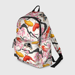 Рюкзак Карпы кои в сакуре, цвет: 3D-принт