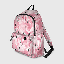 Рюкзак Розовый фламинго цвета 3D-принт — фото 1