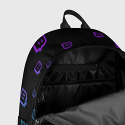 Рюкзак Twitch: Neon Style, цвет: 3D-принт — фото 2