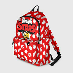Рюкзак Brawl Stars: Red & White, цвет: 3D-принт