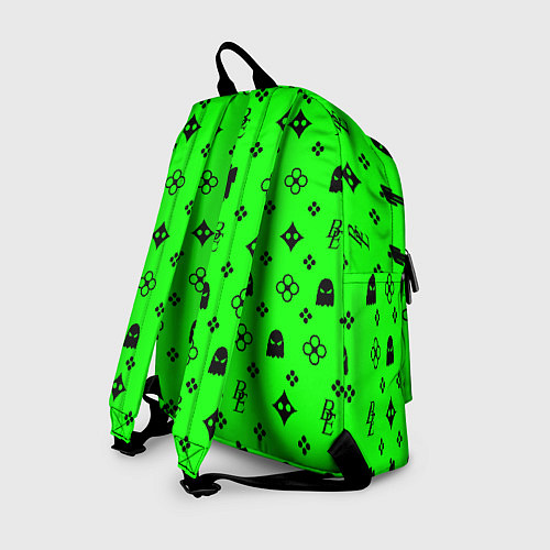 Рюкзак Billie Eilish: Green Pattern / 3D-принт – фото 2