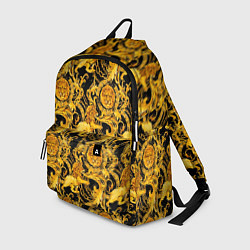 Рюкзак Львы золотые узоры, цвет: 3D-принт