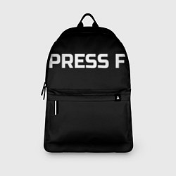 Рюкзак Футболка с надписью PRESS F, цвет: 3D-принт — фото 2