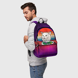 Рюкзак Woman yelling at a cat, цвет: 3D-принт — фото 2