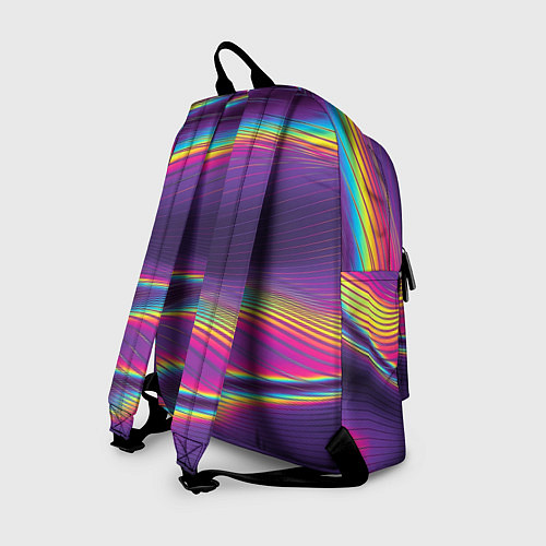 Рюкзак Разноцветные волнообразные / 3D-принт – фото 2